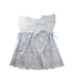 A Blue Sleeveless Dresses from Louise Misha in size 4T for girl. (Back View)