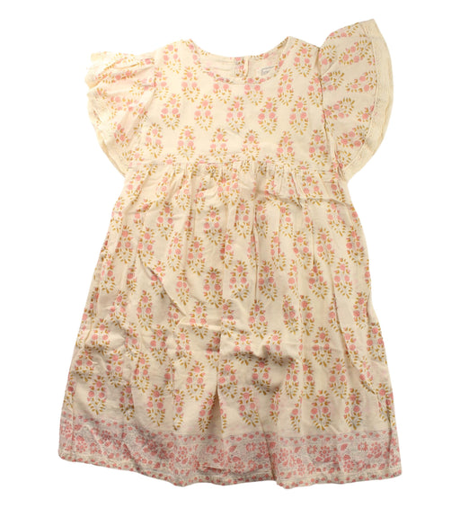 A White Short Sleeve Dresses from Bonheur du Jour in size 4T for girl. (Front View)