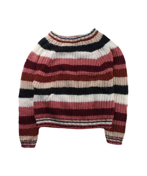 A Multicolour Knit Sweaters from Emile et Ida in size 4T for girl. (Front View)