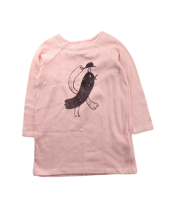 A Pink Long Sleeve Dresses from Bobo Choses in size 2T for girl. (Front View)