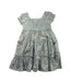 A Blue Short Sleeve Dresses from Mayoral in size 6T for girl. (Back View)