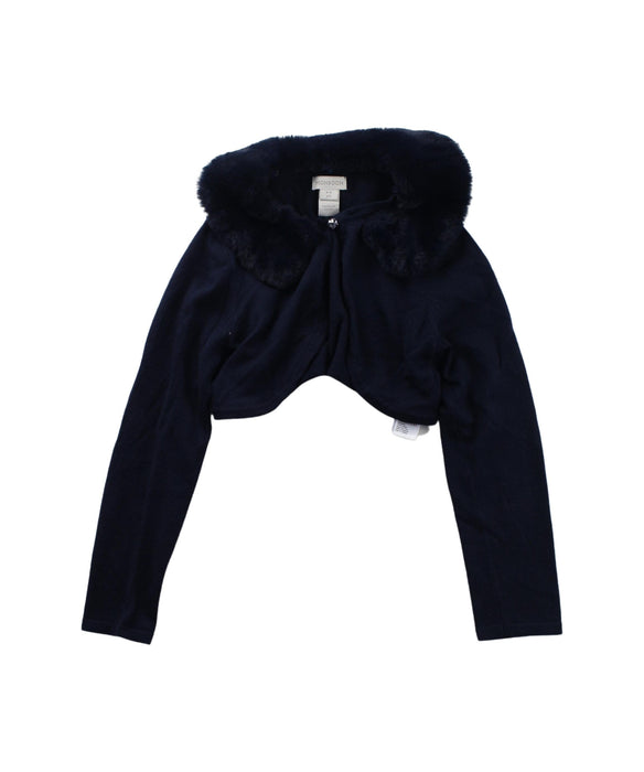 A Blue Cardigans from Monsoon in size 5T for girl. (Front View)