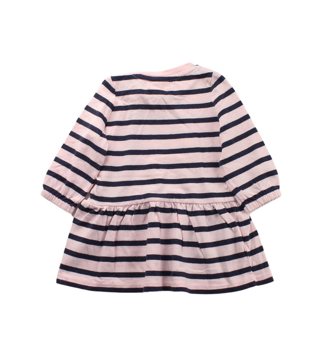 A Blue Long Sleeve Dresses from Seed in size 0-3M for girl. (Back View)