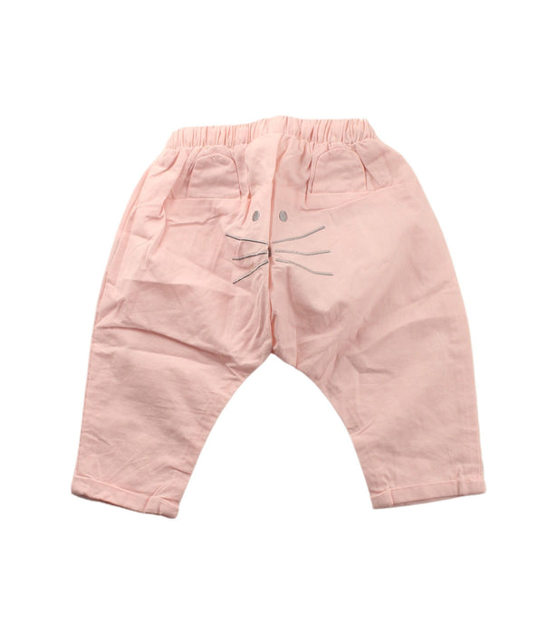 A Pink Casual Pants from Seed in size 0-3M for girl. (Back View)