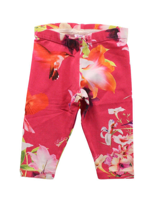 A Pink Leggings from Baker by Ted Baker in size 3-6M for girl. (Front View)