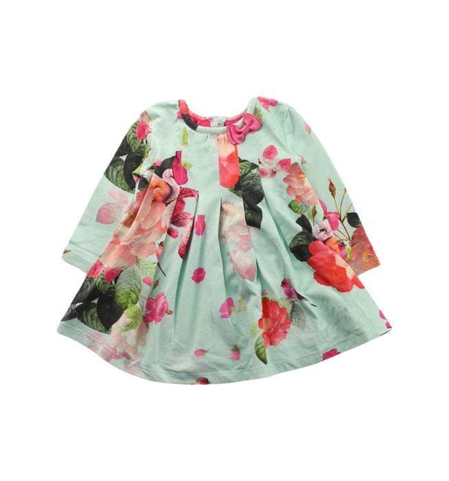 A Green Bibs from Baker by Ted Baker in size 3-6M for girl. (Front View)