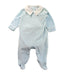 A Blue Onesies from Livly in size 0-3M for boy. (Front View)