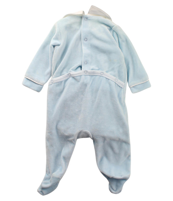 A Blue Onesies from Livly in size 0-3M for boy. (Back View)