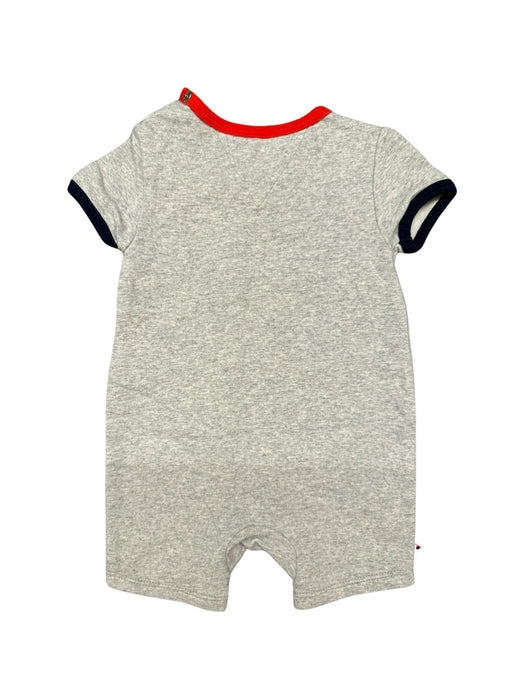 A Grey Short Sleeve Rompers from Tommy Hilfiger in size 0-3M for boy. (Back View)