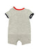 A Grey Short Sleeve Rompers from Tommy Hilfiger in size 0-3M for boy. (Back View)