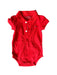 A Red Short Sleeve Bodysuits from Tommy Hilfiger in size 3-6M for neutral. (Back View)