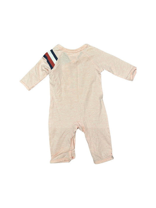 A Peach Long Sleeve Rompers from Tommy Hilfiger in size 3-6M for neutral. (Back View)