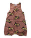 A Brown Sleeveless Rompers from Bobo Choses in size 3-6M for boy. (Front View)