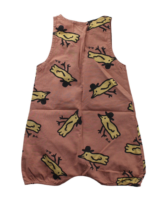 A Brown Sleeveless Rompers from Bobo Choses in size 3-6M for boy. (Back View)