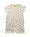 A Green Short Sleeve Rompers from Petit Bateau in size 3-6M for boy. (Front View)