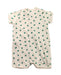 A Green Short Sleeve Rompers from Petit Bateau in size 3-6M for boy. (Back View)