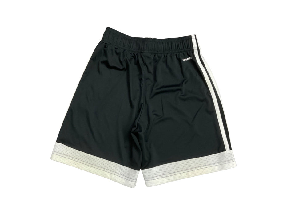 A Black Active Shorts from Adidas in size 11Y for boy. (Back View)
