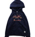 A Blue Zippered Sweatshirts from Roots in size 5T for boy. (Front View)