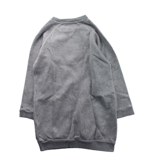 A Grey Sweater Dresses from Tommy Hilfiger in size 8Y for girl. (Back View)