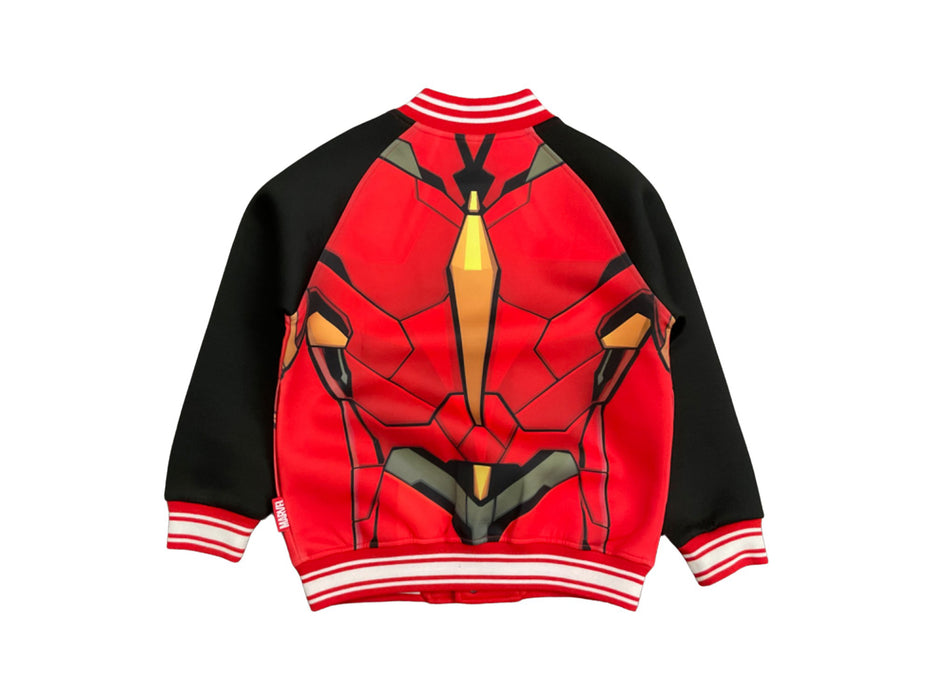 A Red Lightweight Jackets from Marvel in size 10Y for boy. (Back View)