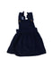 A Navy Overall Dresses from The Little White Company in size 3-6M for girl. (Front View)