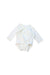 A White Long Sleeve Bodysuits from Mides in size 3-6M for neutral. (Front View)