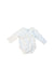 A White Long Sleeve Bodysuits from Mides in size 3-6M for neutral. (Back View)