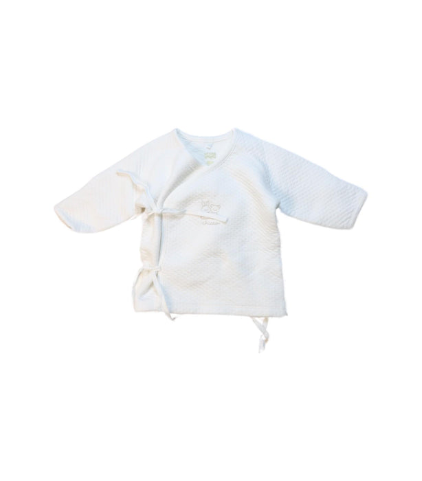 A White Pants Sets from Chicco in size 0-3M for neutral. (Front View)