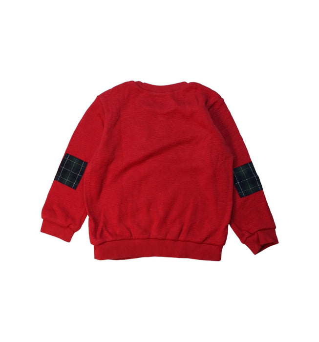 A Multicolour Crewneck Sweatshirts from Miki House in size 4T for boy. (Back View)