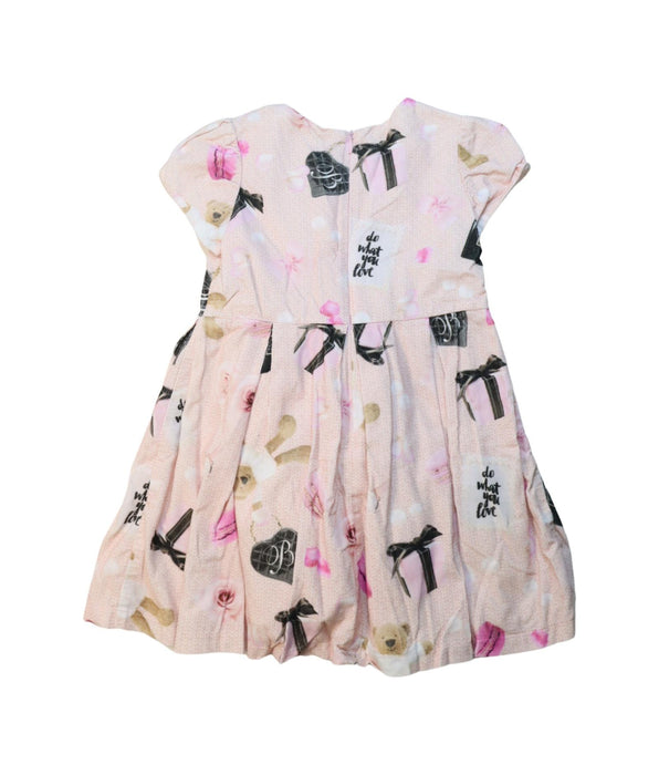 A Multicolour Short Sleeve Dresses from Balloon Chic in size 6T for girl. (Back View)