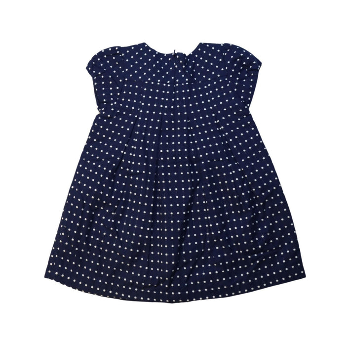 A Navy Short Sleeve Dresses from Chickeeduck in size 18-24M for girl. (Back View)