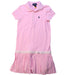 A Pink Short Sleeve Dresses from Polo Ralph Lauren in size 6T for girl. (Front View)