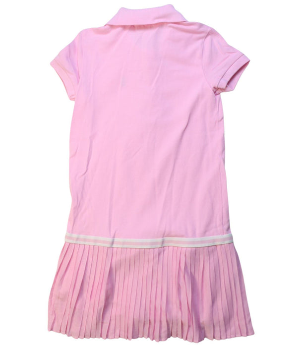 A Pink Short Sleeve Dresses from Polo Ralph Lauren in size 6T for girl. (Back View)