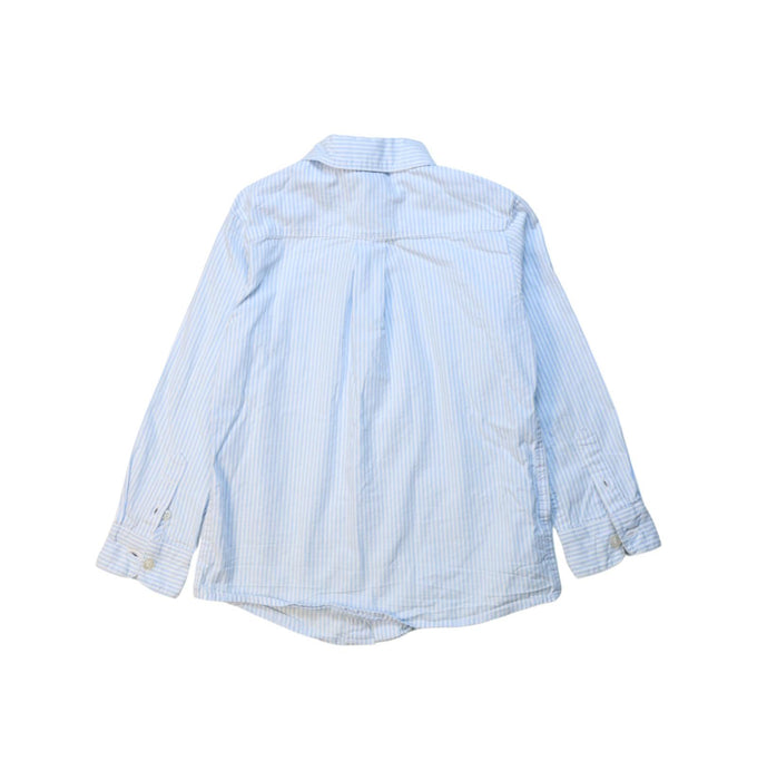 A Blue Long Sleeve Shirts from Jacadi in size 5T for boy. (Back View)