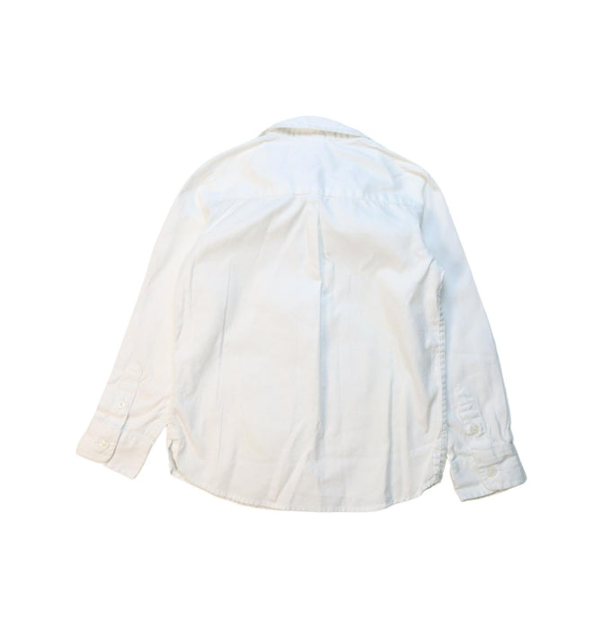 A White Long Sleeve Shirts from Jacadi in size 4T for boy. (Back View)