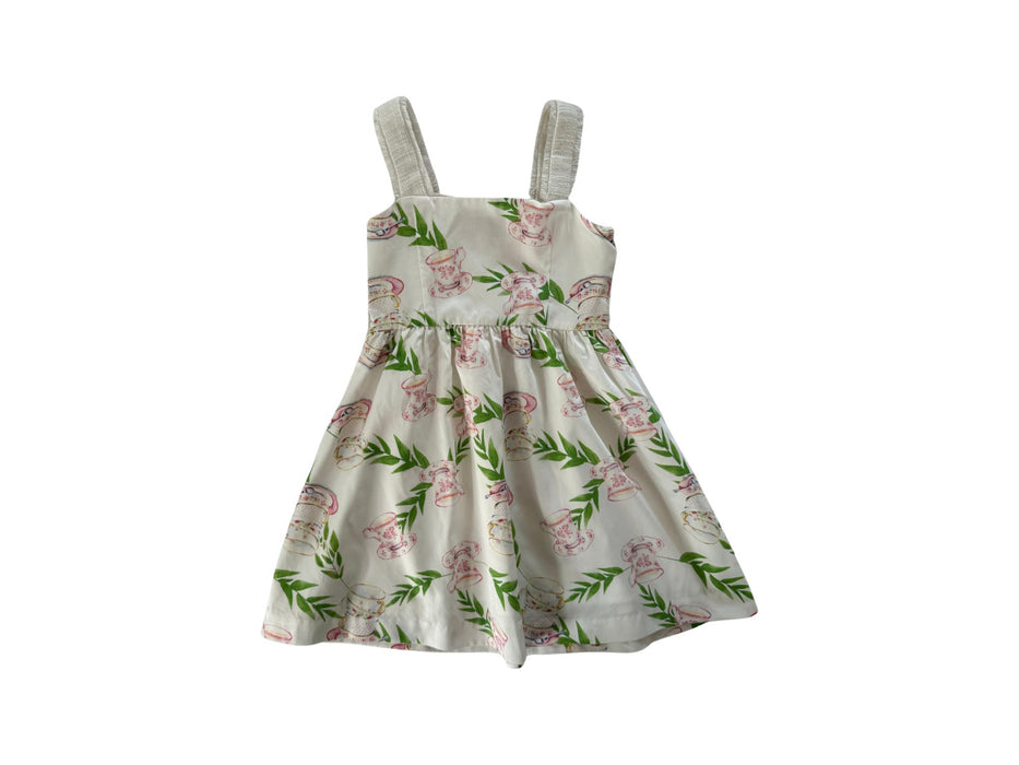 A White Sleeveless Dresses from Nicholas & Bears in size 2T for girl. (Back View)