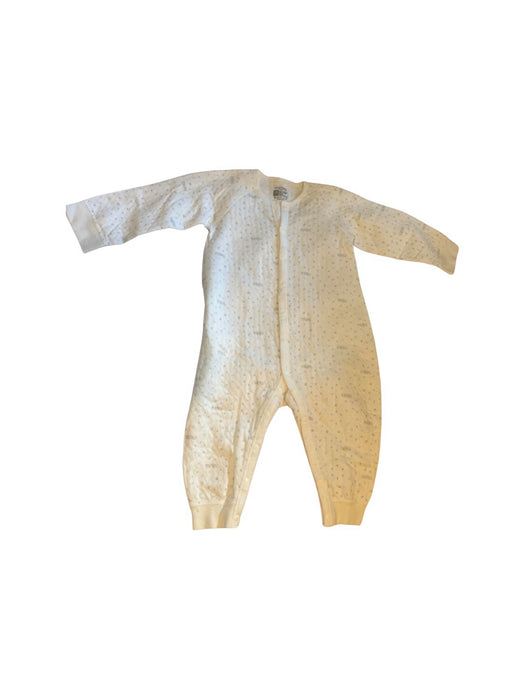 A White Onesies from Mides in size 12-18M for neutral. (Front View)