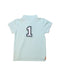 A Blue Short Sleeve Tops from Shanghai Tang in size 2T for boy. (Back View)