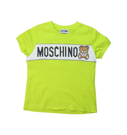 A Green Short Sleeve T Shirts from Moschino in size 4T for neutral. (Front View)