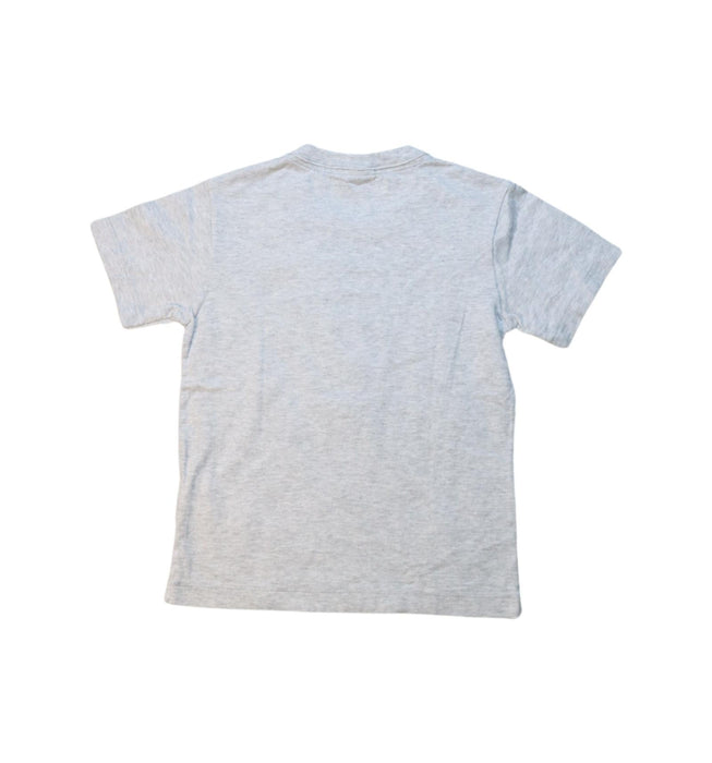 A Grey Short Sleeve T Shirts from Petit Bateau in size 6T for boy. (Back View)