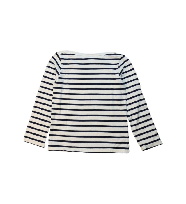 A Multicolour Long Sleeve T Shirts from Petit Bateau in size 6T for girl. (Back View)