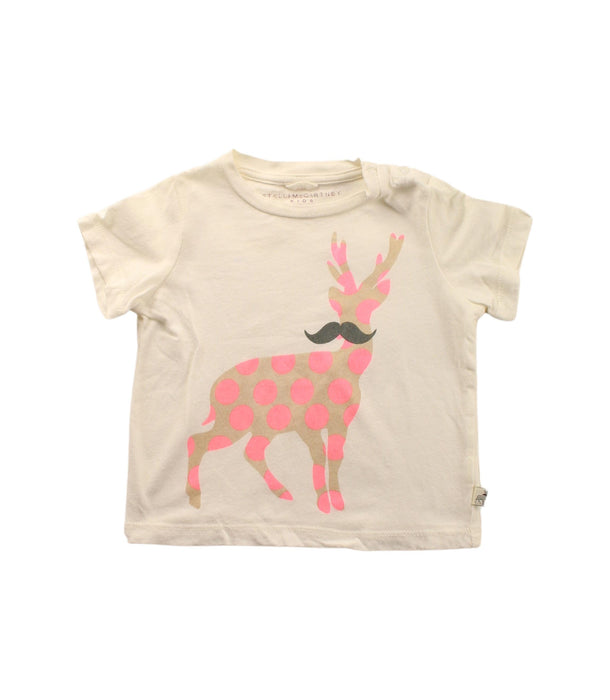 A White Short Sleeve T Shirts from Stella McCartney in size 3-6M for girl. (Front View)