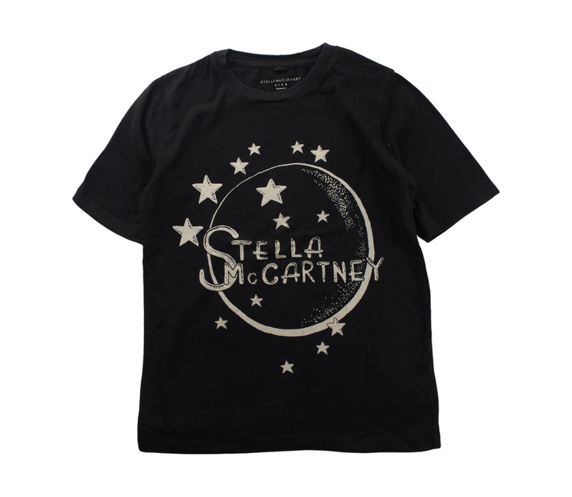 A Black Short Sleeve T Shirts from Stella McCartney in size 10Y for girl. (Front View)