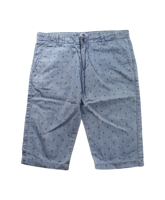 A Blue Shorts from Petit Bateau in size 10Y for boy. (Front View)