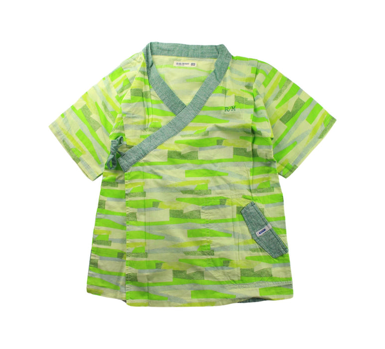 A Green Short Sleeve Tops from Ragmart in size 5T for girl. (Front View)