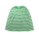 A Green Long Sleeve T Shirts from Miki House in size 7Y for boy. (Front View)