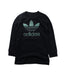 A Black Crewneck Sweatshirts from Adidas in size 7Y for boy. (Front View)