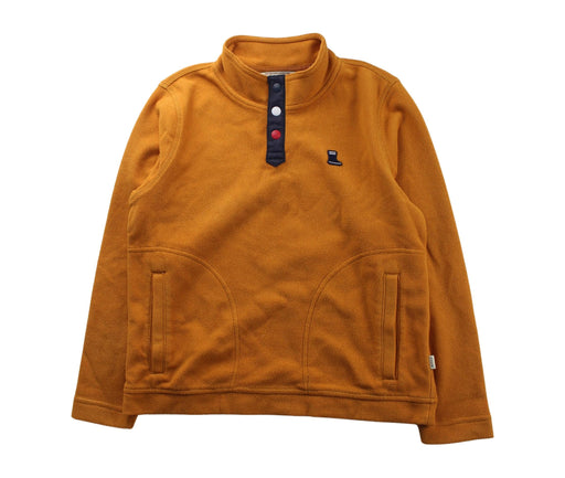A Orange Buttoned Sweatshirts from Aigle in size 10Y for girl. (Front View)
