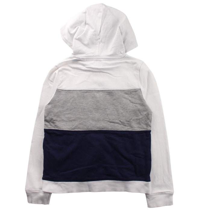 A White Hooded Sweatshirts from Guess in size 8Y for boy. (Back View)