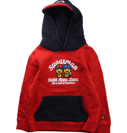 A Blue Hooded Sweatshirts from Sugarman in size 7Y for boy. (Front View)